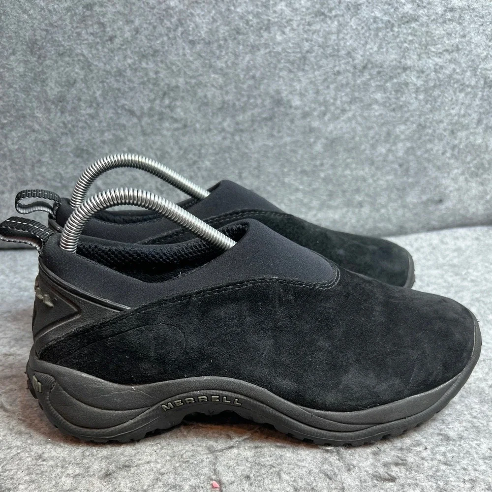 Merrell Jungle Moc Black Suede Slip On Shoes Mens Gorpcore Hiking Sneaker Size 8